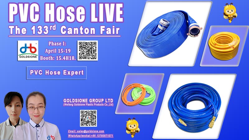 Maximize Your PVC Hose Knowledge with Goldsione's Experts on 133rd Canton Fair Live Stream