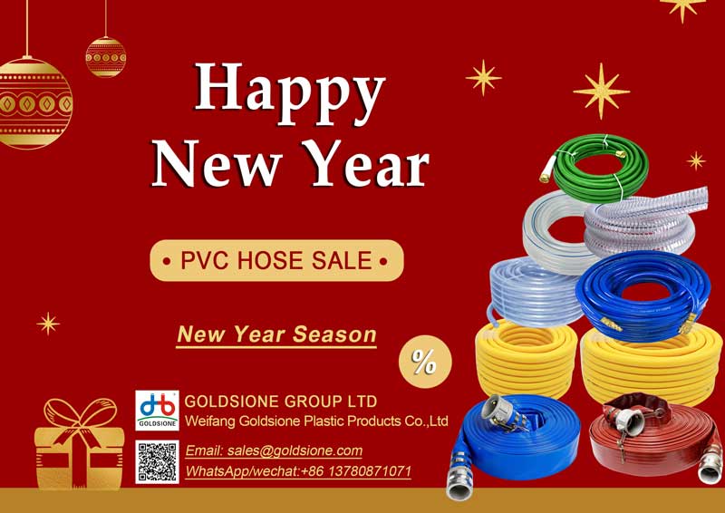 Cheers to a New Year of Savings with Goldsione PVC Hose Manufacturer!